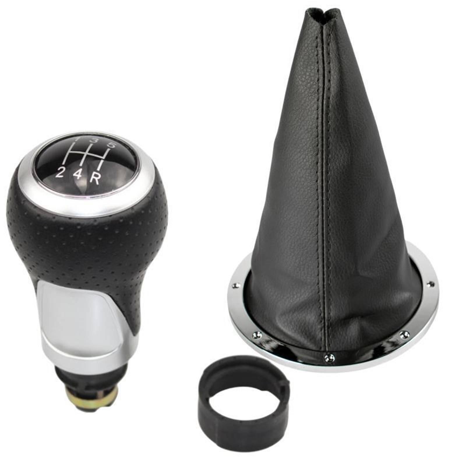 Schaltknauf Für VW Für GOL Für Pointer Für Saveiro Für Parati 2005-2010 Auto Schaltknauf Hebel Leder Gamasche Manuell Schaltknauf(B0554 and K0080) von WTXXGQ