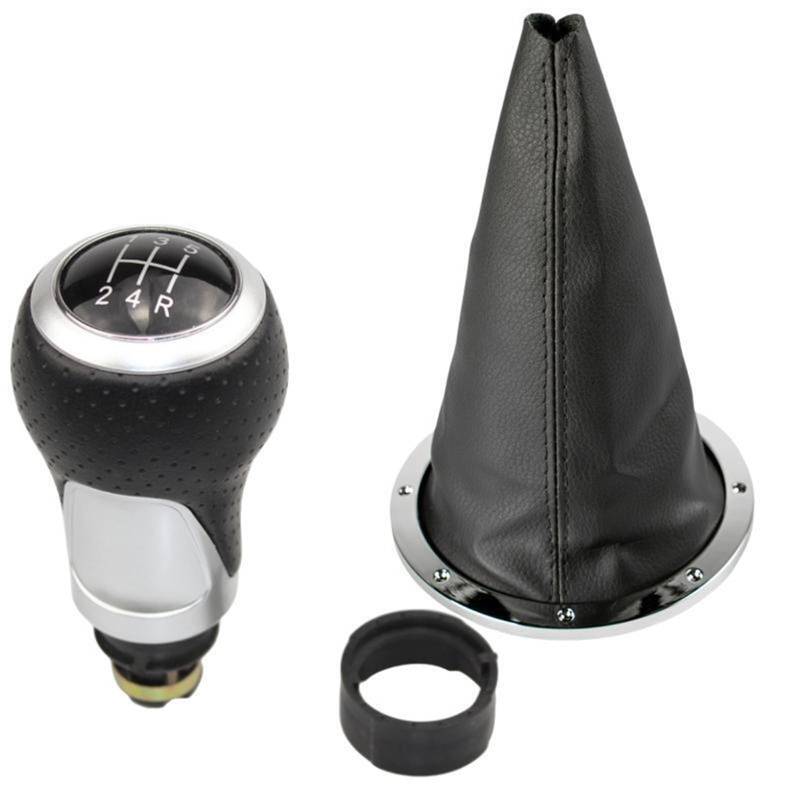 Schaltknauf Für VW Für GOL Für Pointer Für Saveiro Für Parati 2005-2010 Auto Schaltknauf Hebel Leder Gamasche Manuell Schaltknauf(B0554 and K0080) von WTXXGQ
