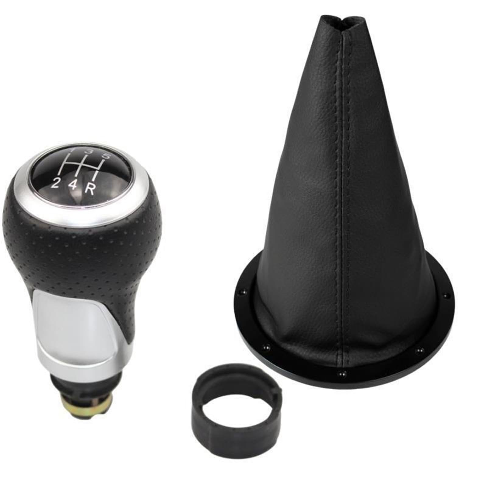Schaltknauf Für VW Für GOL Für Pointer Für Saveiro Für Parati 2005-2010 Auto Schaltknauf Hebel Leder Gamasche Manuell Schaltknauf(B0555 and K0080) von WTXXGQ