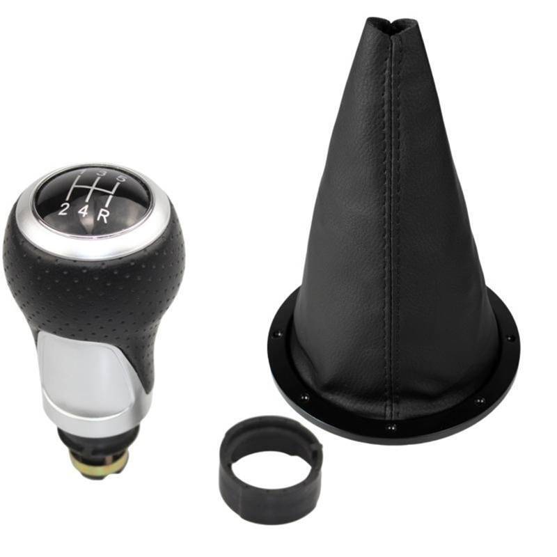 Schaltknauf Für VW Für GOL Für Pointer Für Saveiro Für Parati 2005-2010 Auto Schaltknauf Hebel Leder Gamasche Manuell Schaltknauf(B0555 and K0080) von WTXXGQ