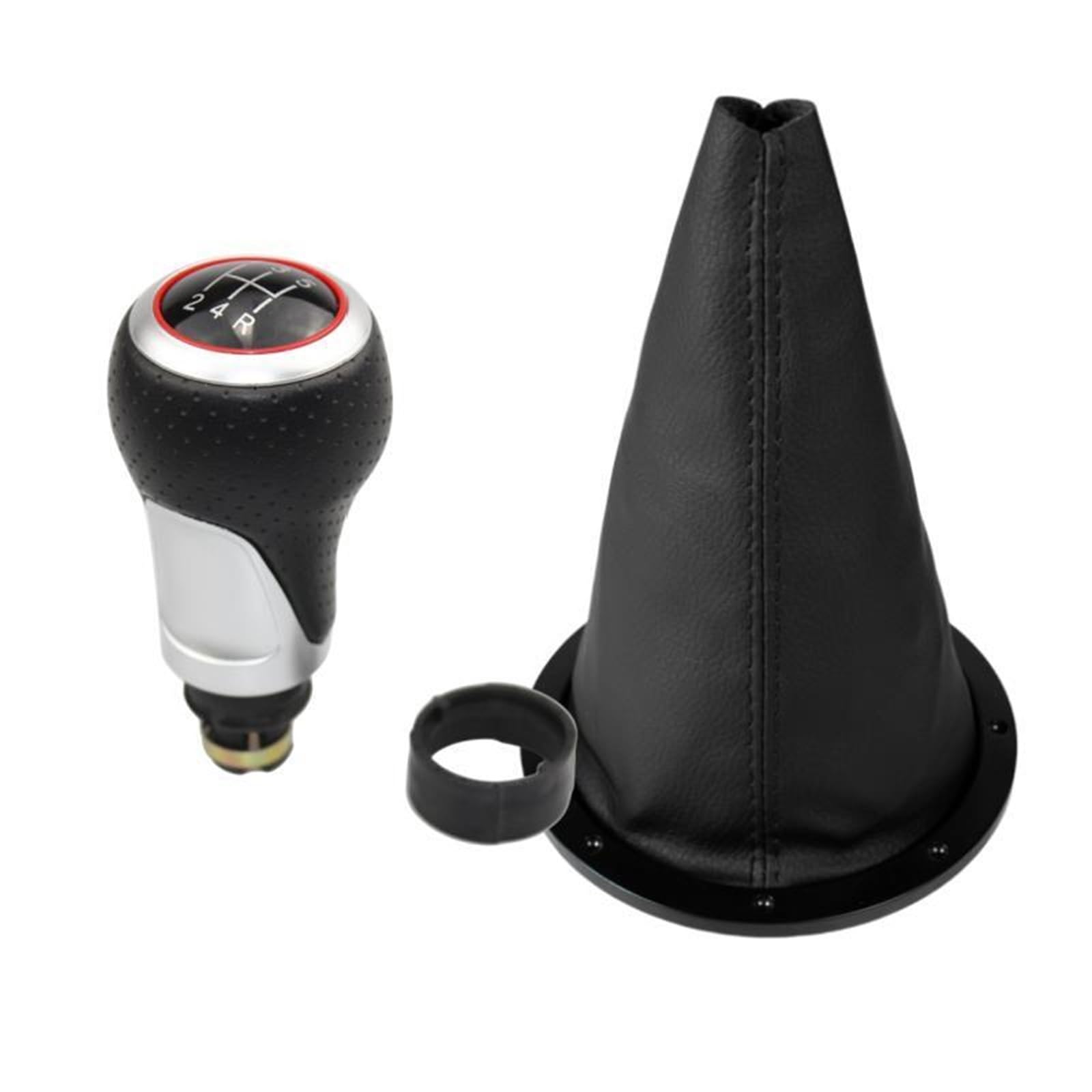 Schaltknauf Für VW Für GOL Für Pointer Für Saveiro Für Parati 2005-2010 Auto Schaltknauf Hebel Leder Gamasche Manuell Schaltknauf(B0555 and K0083) von WTXXGQ