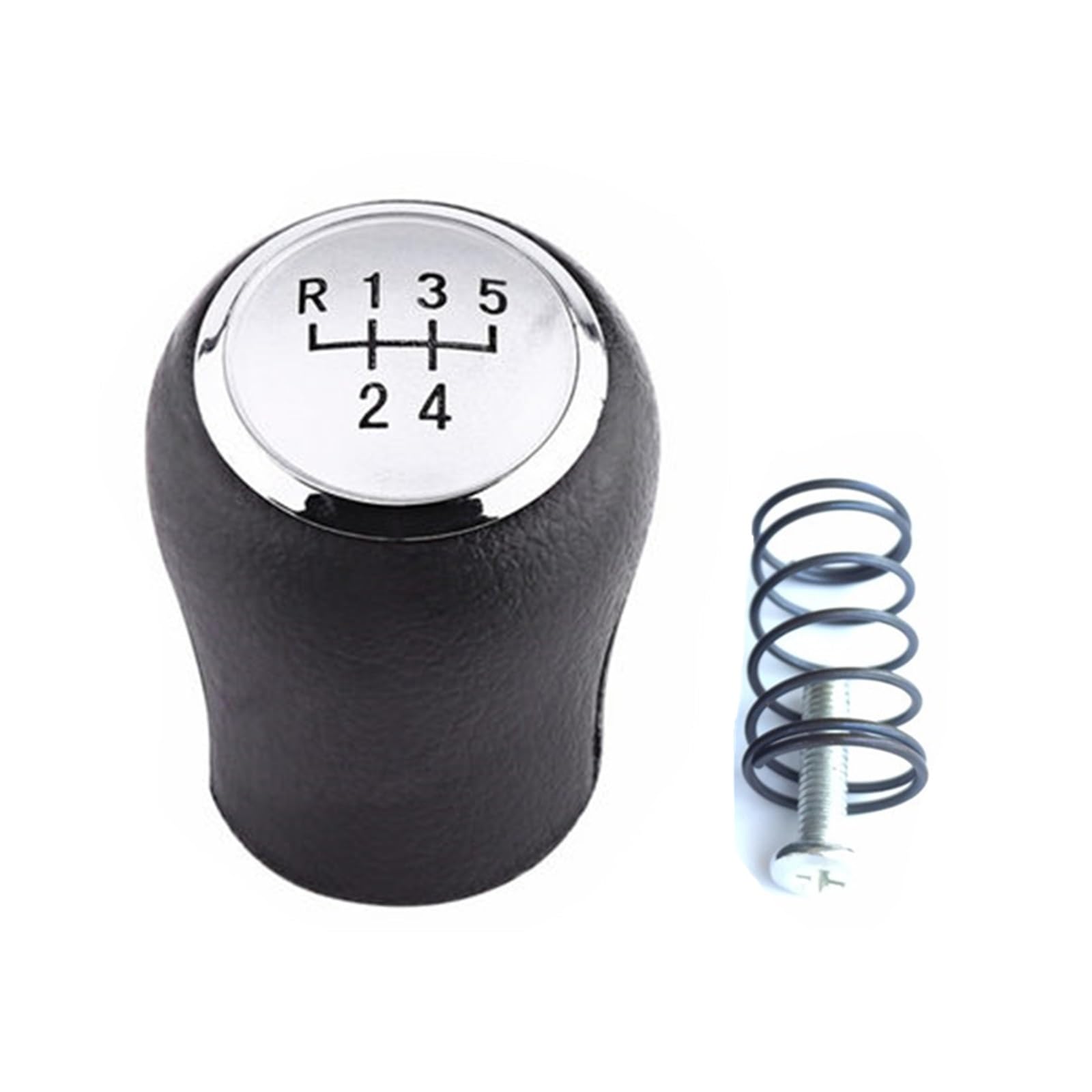 Schaltknauf Für VW Für Transporter T5 T5.1 T6 Gp 2003-2019 5/6 Geschwindigkeit Schaltknauf Griff Gaitor Boot Abdeckung Fall Manuell Schaltknauf(5 Speed Knob Silver) von WTXXGQ