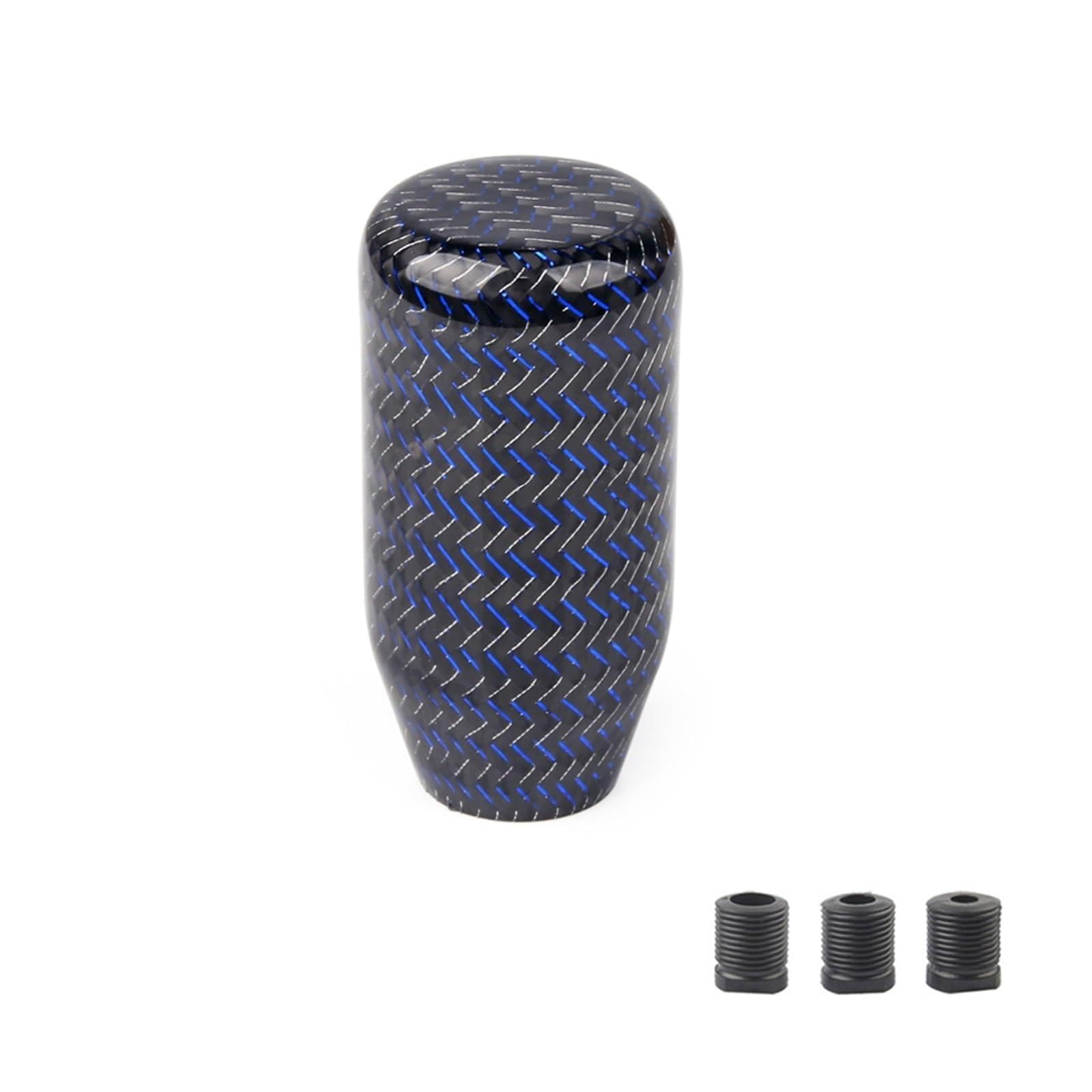 Schaltknauf Racing Echt Carbon Fiber Schaltknauf Schaltgetriebe Schalthebelknopf Runder Kugelform Griffknopf Manuell Schaltknauf(Type G) von WTXXGQ