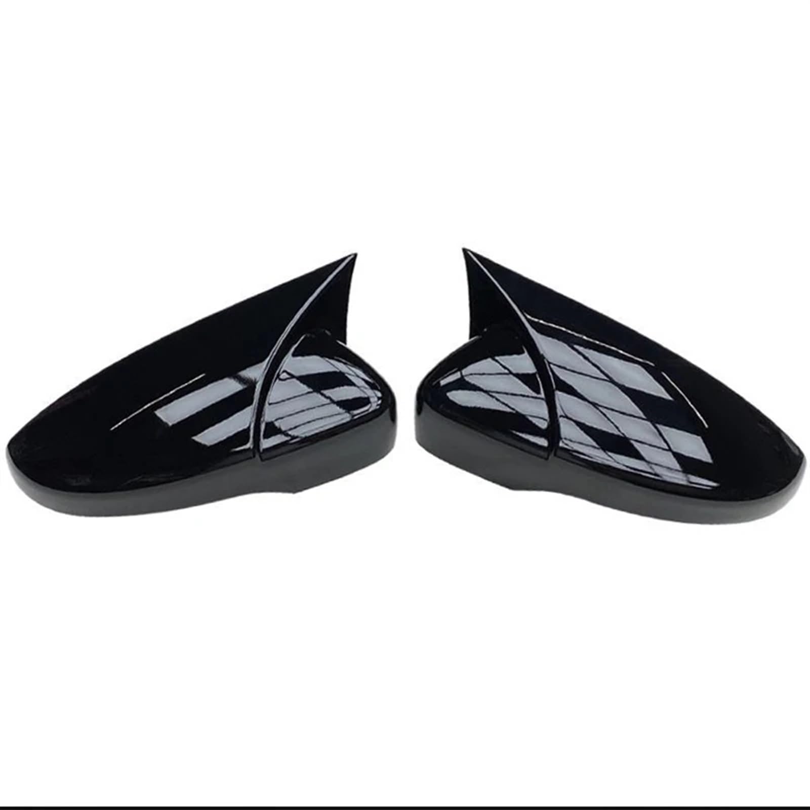 Seitenspiegel Cap Für VW Für Golf 6 MK6 Für GTI Für GTD 2009-2013 Carbon Look Seite Flügel Spiegel Abdeckung Seite Rückspiegel Kappe Abdeckung Auto Spiegelkappen(1 pair black) von WTXXGQ