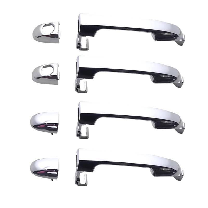 Vorderer Linker Außengriff FÜR Hyundai FÜR Elantra 2007-2011 4-teiliges Set Chrom AUSSEN-AUSSENTÜRGRIFF Griff: 82651-2H000 von WTXXGQ