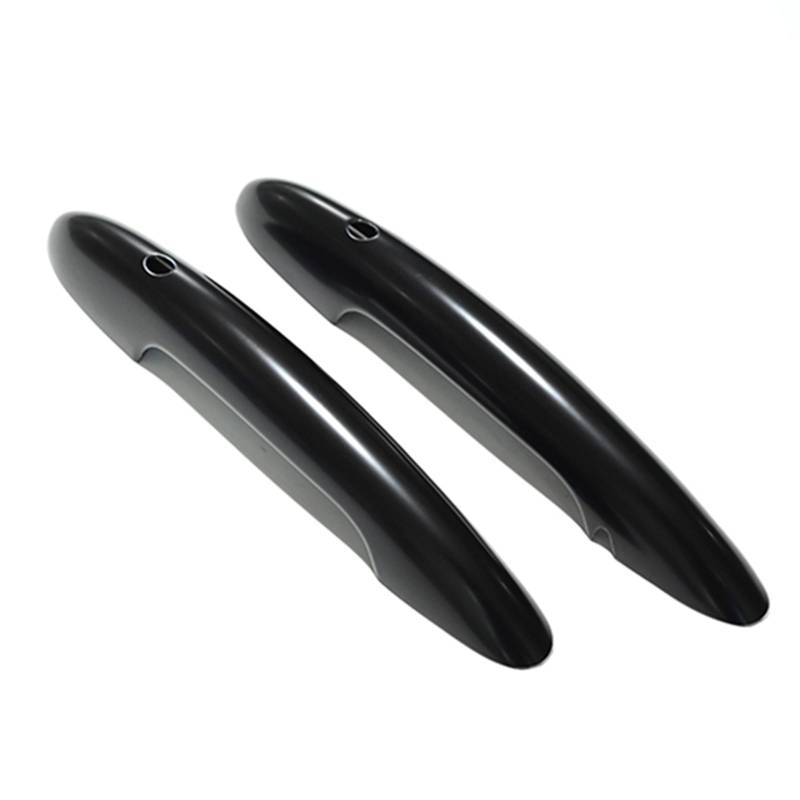 Vorderer Linker Außengriff Für MINI Für Cooper S Für JCW F56 F57 2 stück Im Set Schwarz Türgriff Abdeckung Aufkleber Trim Auto zubehör(Carbon Fiber,with Hole) von WTXXGQ