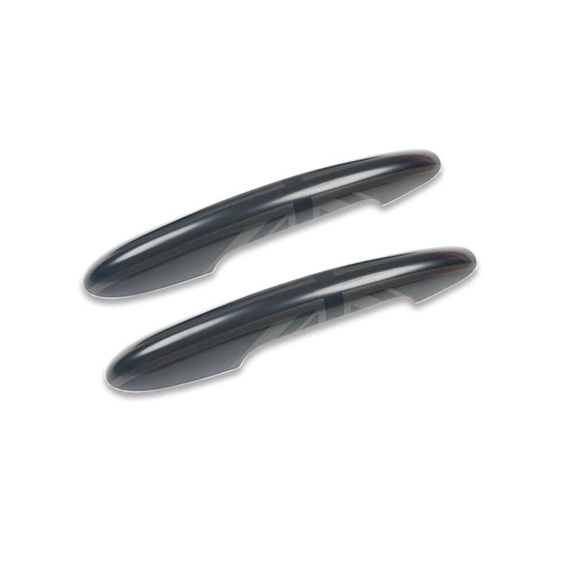 Vorderer Linker Außengriff Für MINI Für Cooper S Für JCW F56 F57 Auto-Styling Außenteile Zubehör 2 Stück Im Set Die Schwarze Flagge Türgriffabdeckung Aufkleber Trim(The Black Flag,with only Light) von WTXXGQ