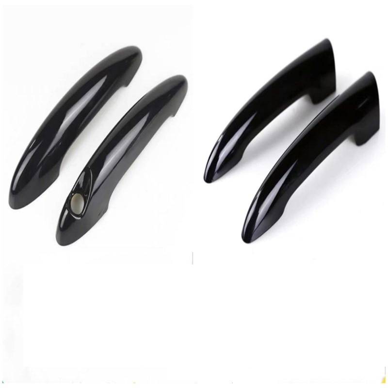 Vorderer Linker Außengriff Für MINI Für Cooper S R50 R52 R53 R55 R56 R57 R58 R59 R61, 2 Stück/Set/Set glänzend Schwarze Türgriffabdeckung, ABS-Auto-Außenverkleidung(Door Handle Cover P) von WTXXGQ