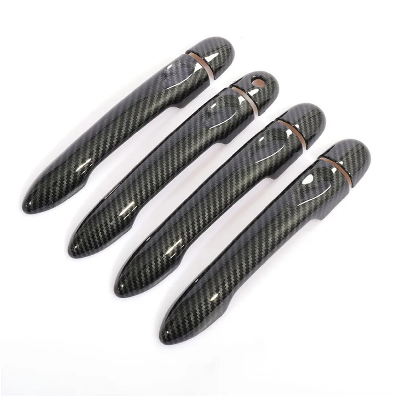 Vorderer Linker Außengriff Für Megane 3 MK3 III 2008-2016 Türgriffabdeckung Außenverkleidung Fang Autoaufkleber Zubehör(4Dr 1 Key no Button) von WTXXGQ