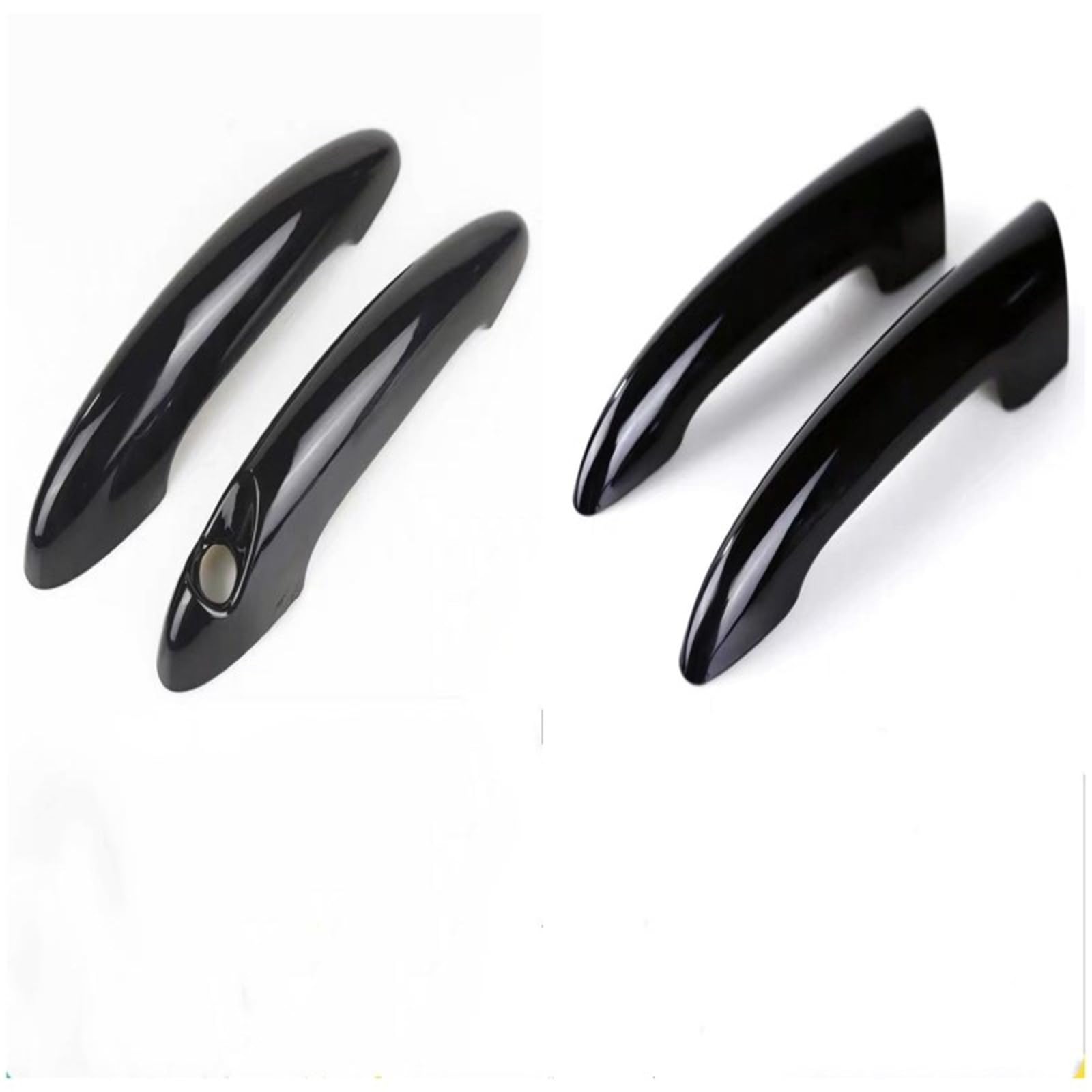 Vorderer Linker Außengriff Für Mini Für Cooper Für Clubman Für R55 Türgriffabdeckung (4 Teile/Satz) Schwarz ABS Classic von WTXXGQ
