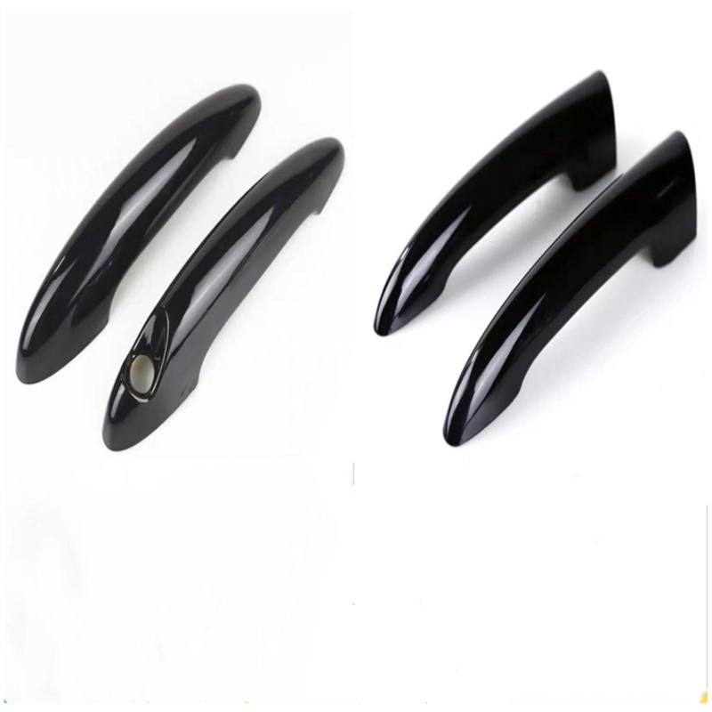 Vorderer Linker Außengriff Für Mini Für Cooper Für Clubman Für R55 Türgriffabdeckung (4 Teile/Satz) Schwarz ABS Classic von WTXXGQ