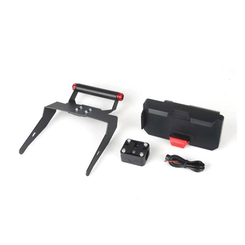 WTXXGQ Motorrad Telefon Halterung Für ADV350 2021 2022 2023 Motorrad GPS Halterung Telefon Halter Vordere Halterung Windschutzscheibe Navigation Halterung Fahrrad Handyhalterung(Set) von WTXXGQ