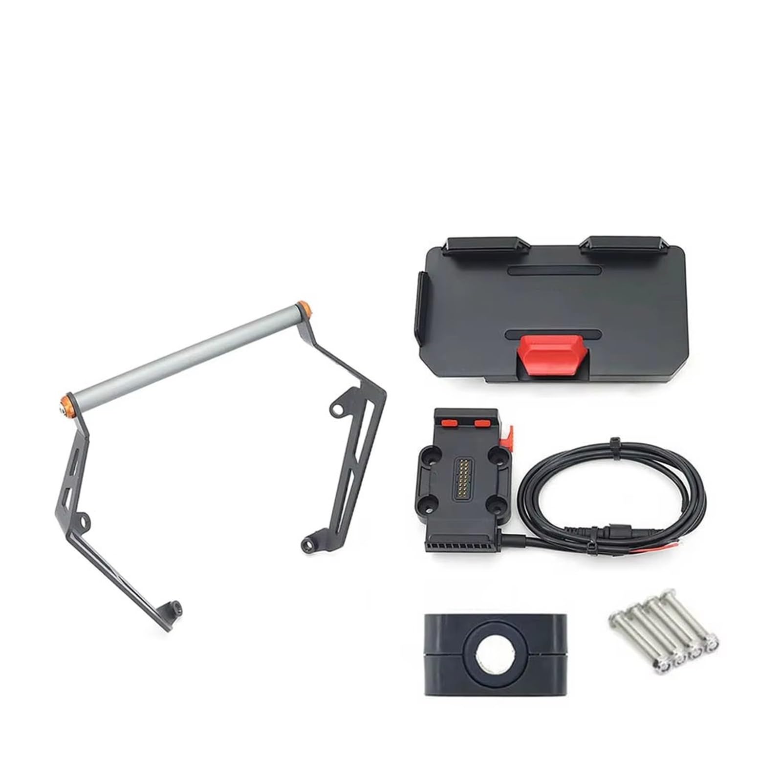 WTXXGQ Motorrad Telefon Halterung Für Benelli Für TRK702 Für TRK702X 2022- Motorrad GPS Telefon Halter USB & Drahtlose Ladegerät Navigation Halterung Ständer Fahrrad Handyhalterung(12mm - 1 Set) von WTXXGQ