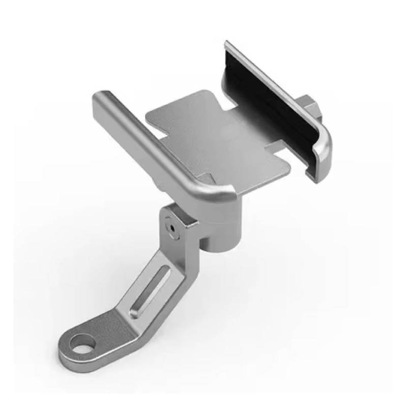 WTXXGQ Motorrad Telefon Halterung Für F800 GS F 800GS F800GS 2008 2009 2010 2011 2012 Motorrad Lenker Handy Halter GPS Stand Halterung Fahrrad Handyhalterung(Mirror Holder Silver) von WTXXGQ