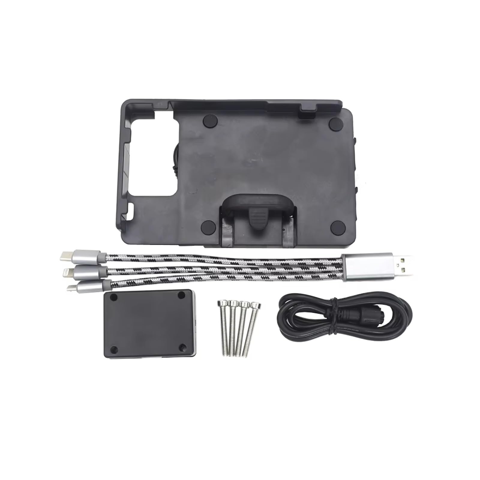WTXXGQ Motorrad Telefon Halterung Für F800S K1200R Sport K1300R Telefon Navigation Halterung Motorrad Telefon Halter USB Lade Halterung Ständer Fahrrad Handyhalterung(B) von WTXXGQ