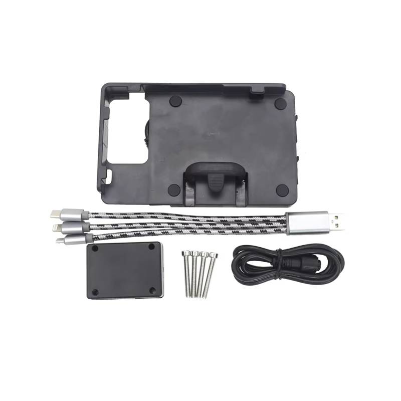 WTXXGQ Motorrad Telefon Halterung Für F800S K1200R Sport K1300R Telefon Navigation Halterung Motorrad Telefon Halter USB Lade Halterung Ständer Fahrrad Handyhalterung(B) von WTXXGQ