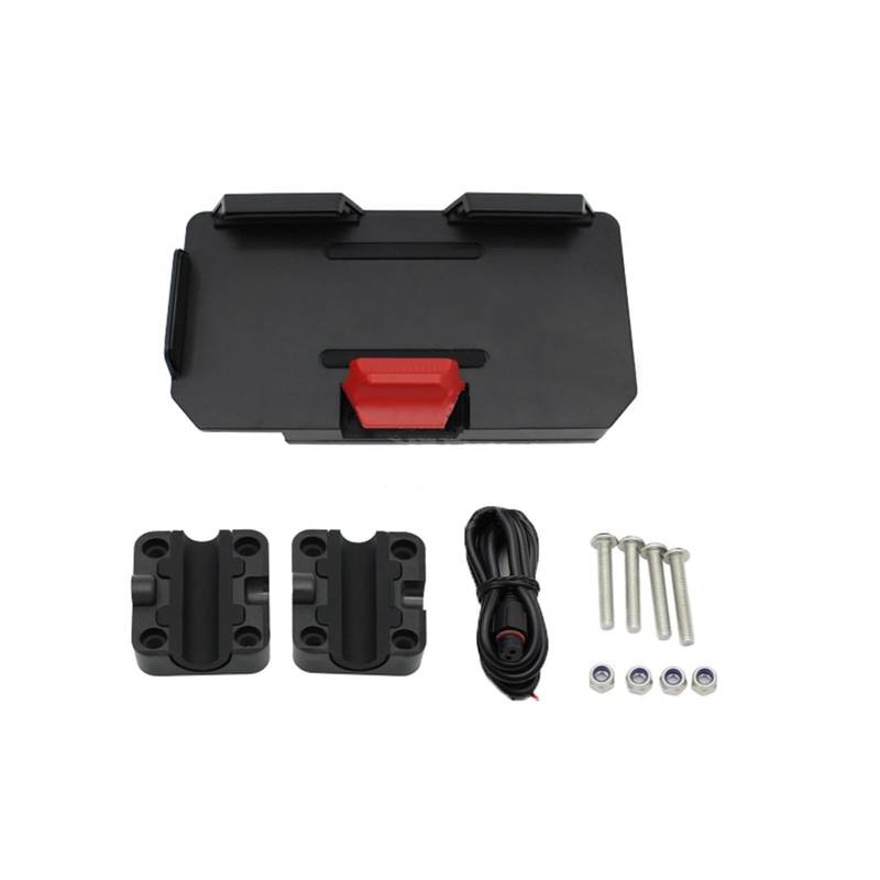 WTXXGQ Motorrad Telefon Halterung Für F850GS 2023 F850 Für ADV 2019-2023 Motorrad Telefon GPS Navigation Halterung Verdrahtete Drahtlose Lade Telefon Clip Fahrrad Handyhalterung(12mm Wireless GPS) von WTXXGQ