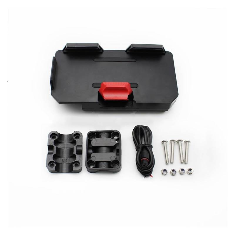 WTXXGQ Motorrad Telefon Halterung Für F850GS 2023 F850 Für ADV 2019-2023 Motorrad Telefon GPS Navigation Halterung Verdrahtete Drahtlose Lade Telefon Clip Fahrrad Handyhalterung(22mm Wireless GPS) von WTXXGQ