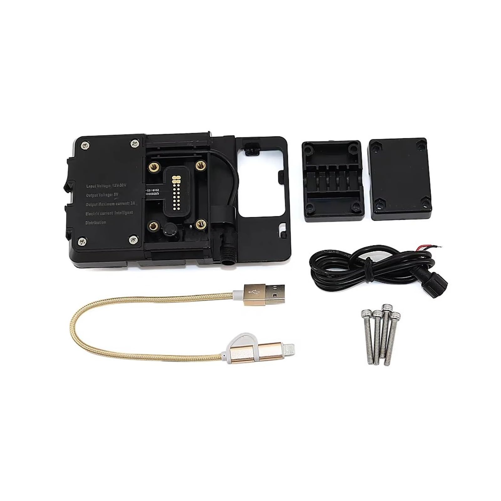 WTXXGQ Motorrad Telefon Halterung Für F850GS Für ADV 2018 2019 Motorrad Halterung Montieren Smartphone GPS Halter Navigation Halterung Telefon Clip Fahrrad Handyhalterung(USB Phone Holder) von WTXXGQ