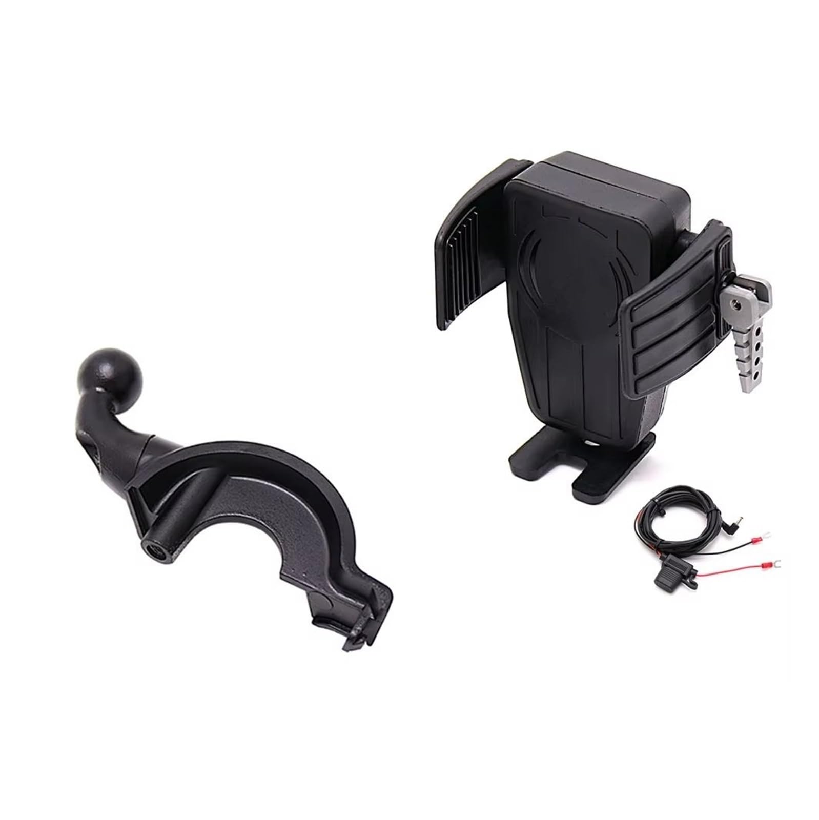WTXXGQ Motorrad Telefon Halterung Für Gold Für Flügel GL1800 F6B 2018-2021 Motorrad GPS Telefon Halter Drahtlose Lade Navigation Halterung Barsch Montieren Fahrrad Handyhalterung(AC) von WTXXGQ