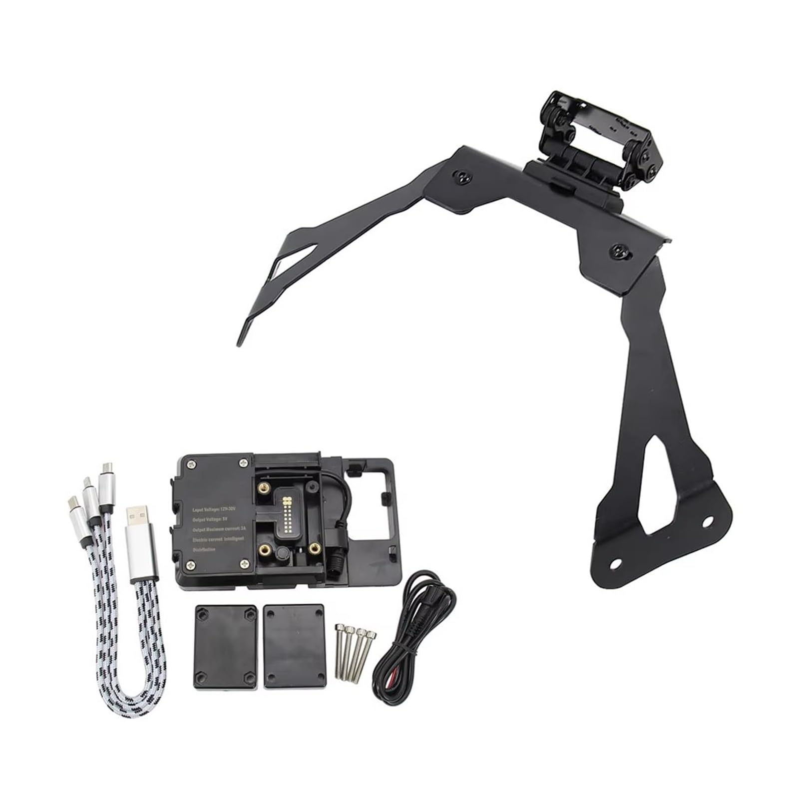 WTXXGQ Motorrad Telefon Halterung Für Kawasaki J300 2013-2021 2020 2019 2018 2017 2016 Motorrad Smart Navigation GPS Platte Halterung Anzupassen Halter Fahrrad Handyhalterung(B and C) von WTXXGQ