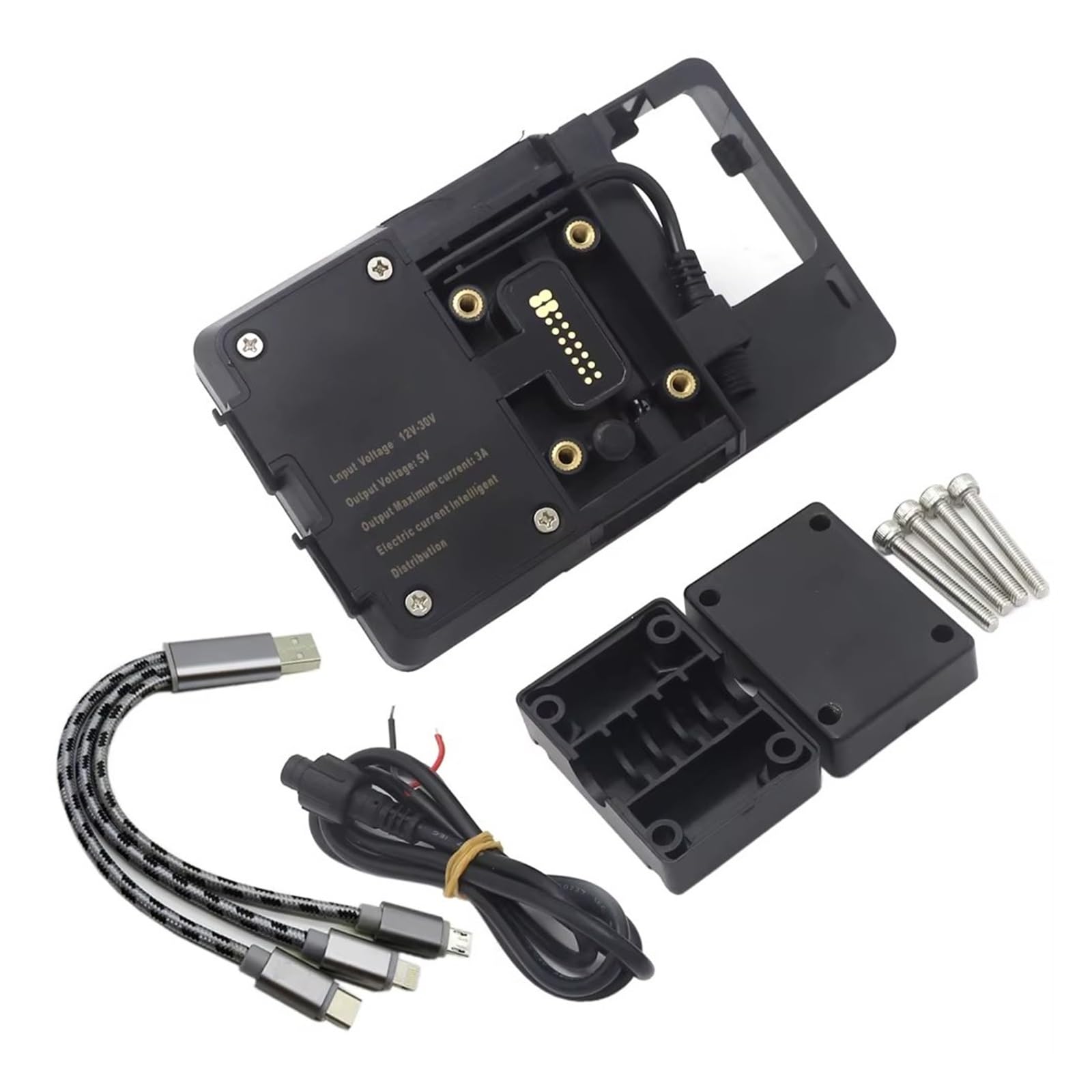 WTXXGQ Motorrad Telefon Halterung Für MT09 Für Tracer 900 2016 2017 Motorrad Vorne Telefon Ständer Halter Smartphone Telefon GPS Navigation Halterung Fahrrad Handyhalterung(Navigation Bracket) von WTXXGQ
