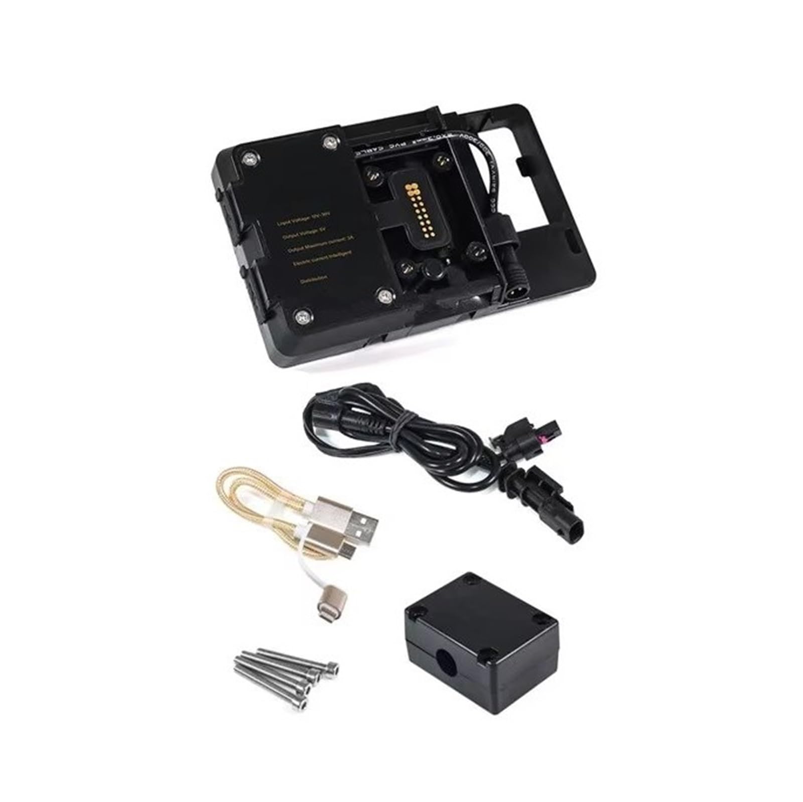 WTXXGQ Motorrad Telefon Halterung Für R1250GS LC Für Abenteuer R1200GS F850GS F750GS F900XR Drahtlose Ladegerät USB Navigation Halterung Handy Halter Fahrrad Handyhalterung(No Destructive) von WTXXGQ