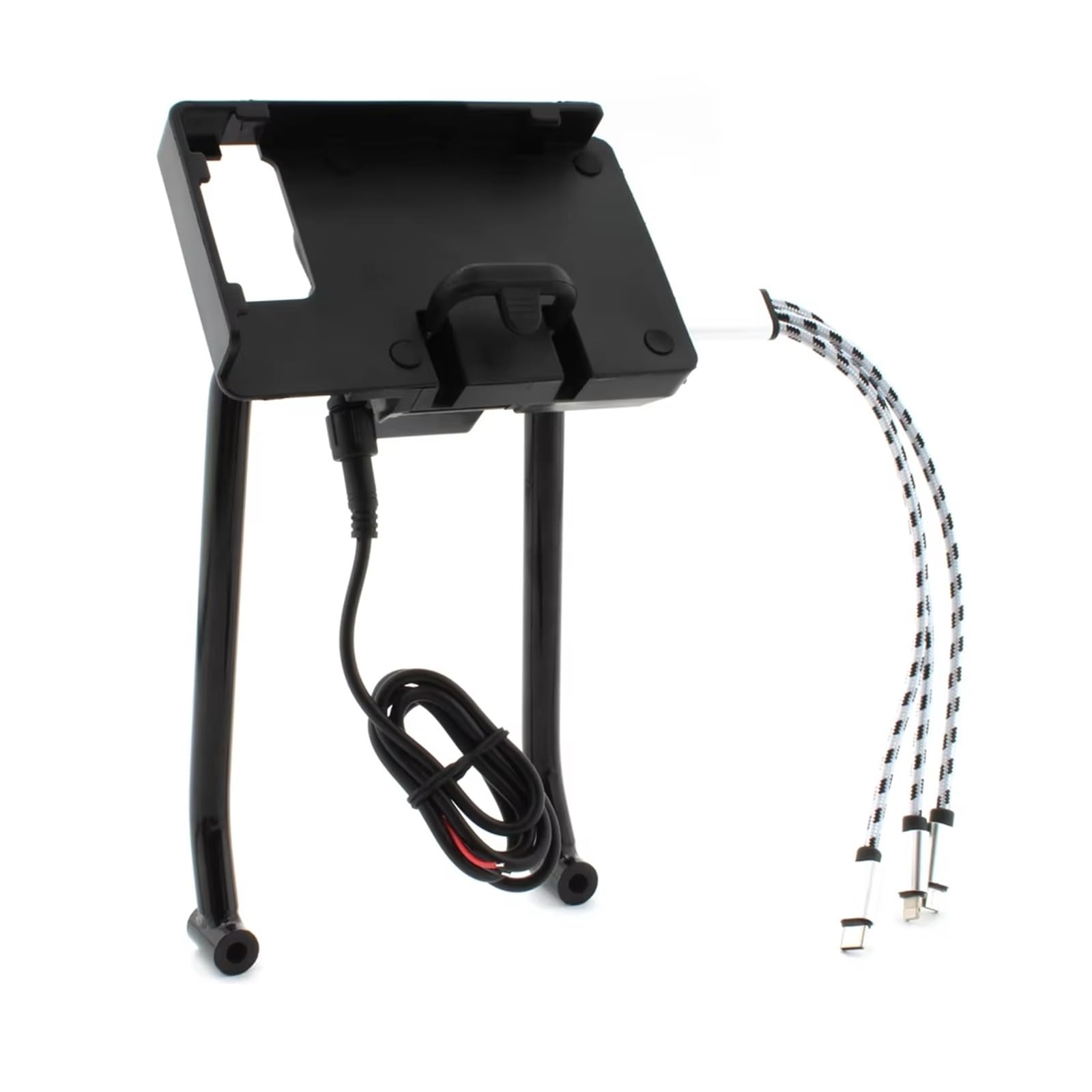 WTXXGQ Motorrad Telefon Halterung Für S1000XR 2020 2021 2022 2023 2024 Motorrad Geändert GPS Navigation Halterung Supporter Halter Fahrrad Handyhalterung(USB Charging Set) von WTXXGQ