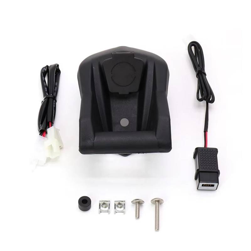 WTXXGQ Motorrad Telefon Halterung Für T-MAX 560/530 DX SX 2017-2021 Motorrad Telefon Navigation Halterung Wireless USB Lade Port Konverter Halter Fahrrad Handyhalterung(Mounting Kit Only) von WTXXGQ