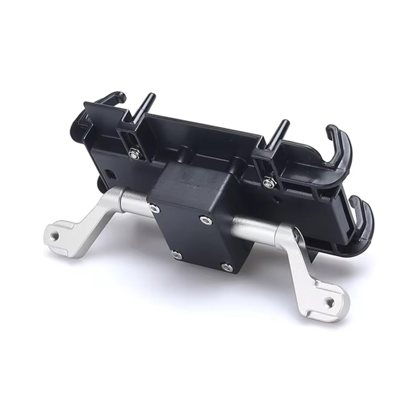 WTXXGQ Motorrad Telefon Halterung Für Tiger 1200 GT Pro 2023 Motorrad GPS Navigation Platte Halterung Windschutzscheibe Ständer Handy Halter Fahrrad Handyhalterung(Bracket Silver 12MM) von WTXXGQ