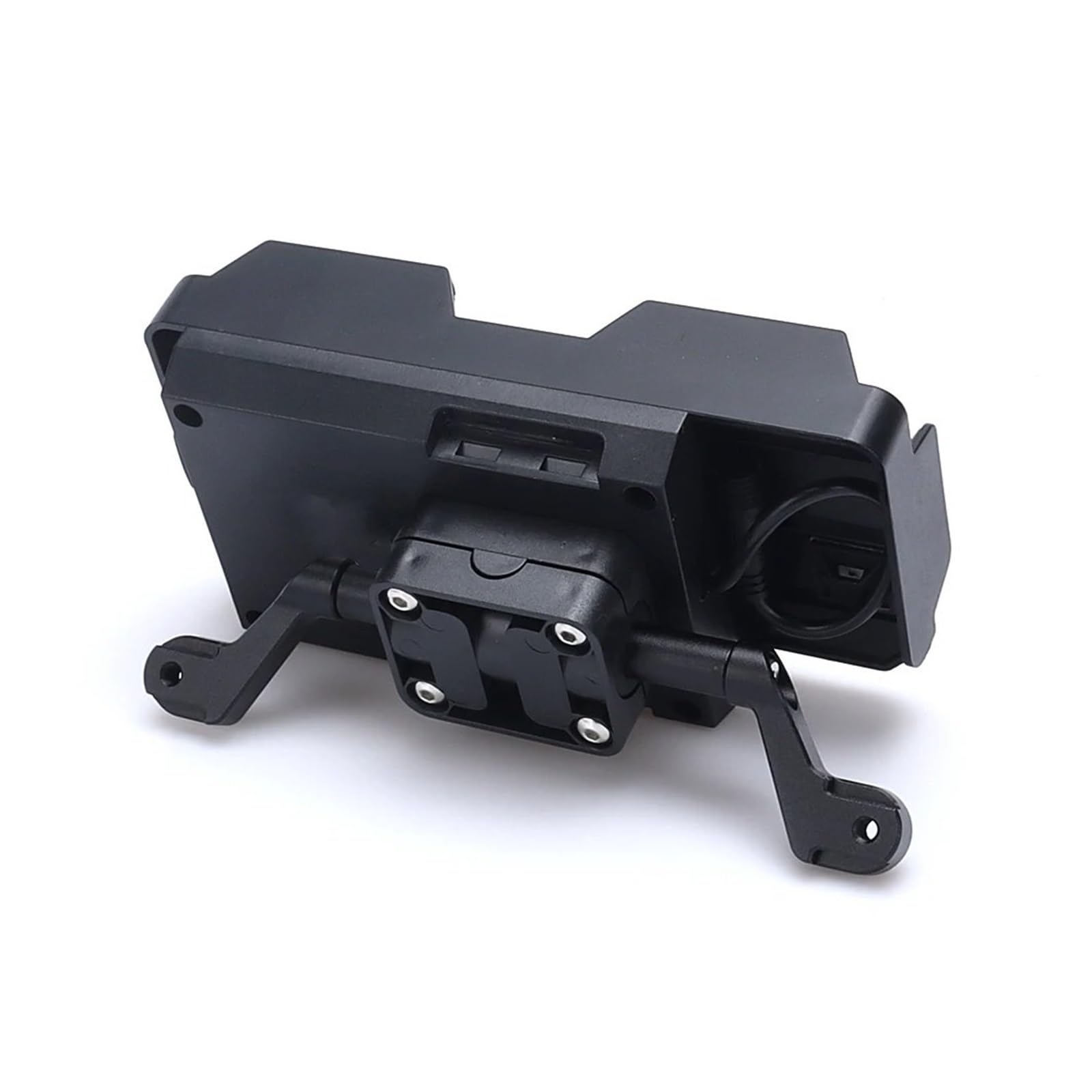 WTXXGQ Motorrad Telefon Halterung Für Tiger 1200 GT Pro 2023 - Motorrad GPS SMART Phone Windschutzscheibe Navigation GPS Platte Halterung Adapt Halter Fahrrad Handyhalterung(A Set Black - 12mm) von WTXXGQ