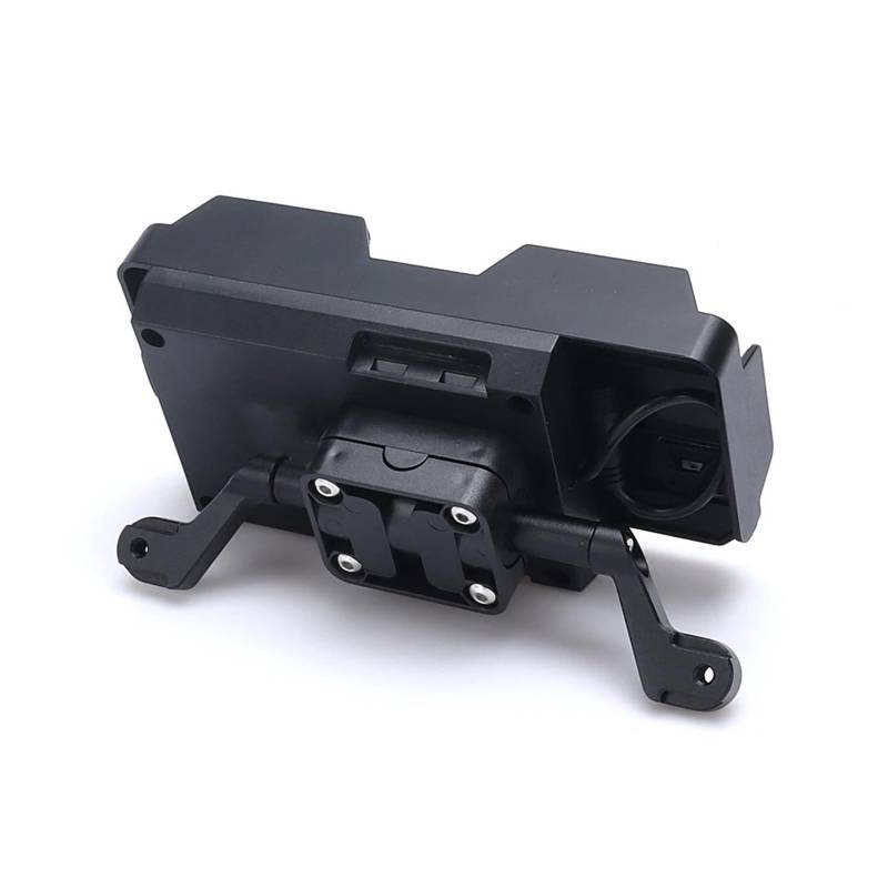 WTXXGQ Motorrad Telefon Halterung Für Tiger 1200 GT Pro 2023 - Motorrad GPS SMART Phone Windschutzscheibe Navigation GPS Platte Halterung Adapt Halter Fahrrad Handyhalterung(A Set Black - 12mm) von WTXXGQ