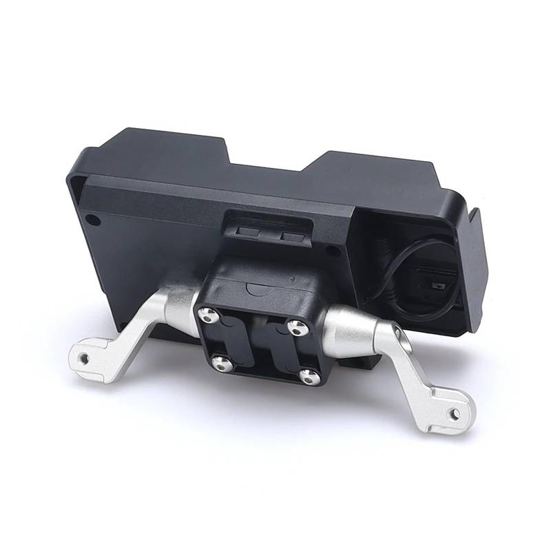 WTXXGQ Motorrad Telefon Halterung Für Tiger 1200 GT Pro 2023 - Motorrad GPS SMART Phone Windschutzscheibe Navigation GPS Platte Halterung Adapt Halter Fahrrad Handyhalterung(A Set Silvery - 22mm) von WTXXGQ