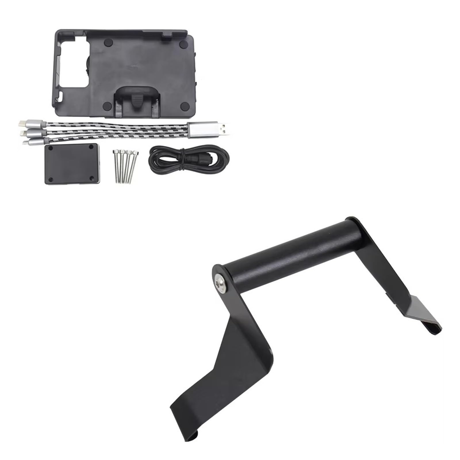 WTXXGQ Motorrad Telefon Halterung Für Tiger TG3 Für Tiger Für Gen 3 Motorrad 12mm / 22mm Handy-Navigation Lenker Halterung Unterstützung Telefon Halter Fahrrad Handyhalterung(B or 22mm) von WTXXGQ