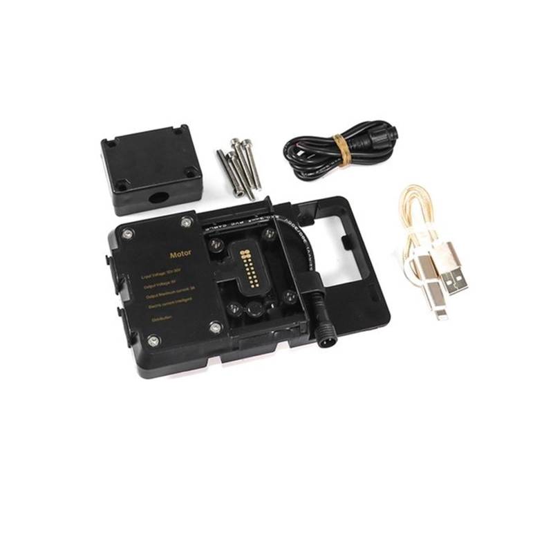 WTXXGQ Motorrad Telefon Halterung Für Tiger1200 Für Tiger 1200 GT Für Explorer 2022 GPS Navigation Halterung Motorrad Smartphone Ständer Handy USB Lade Halter Fahrrad Handyhalterung(D - USB Charging) von WTXXGQ
