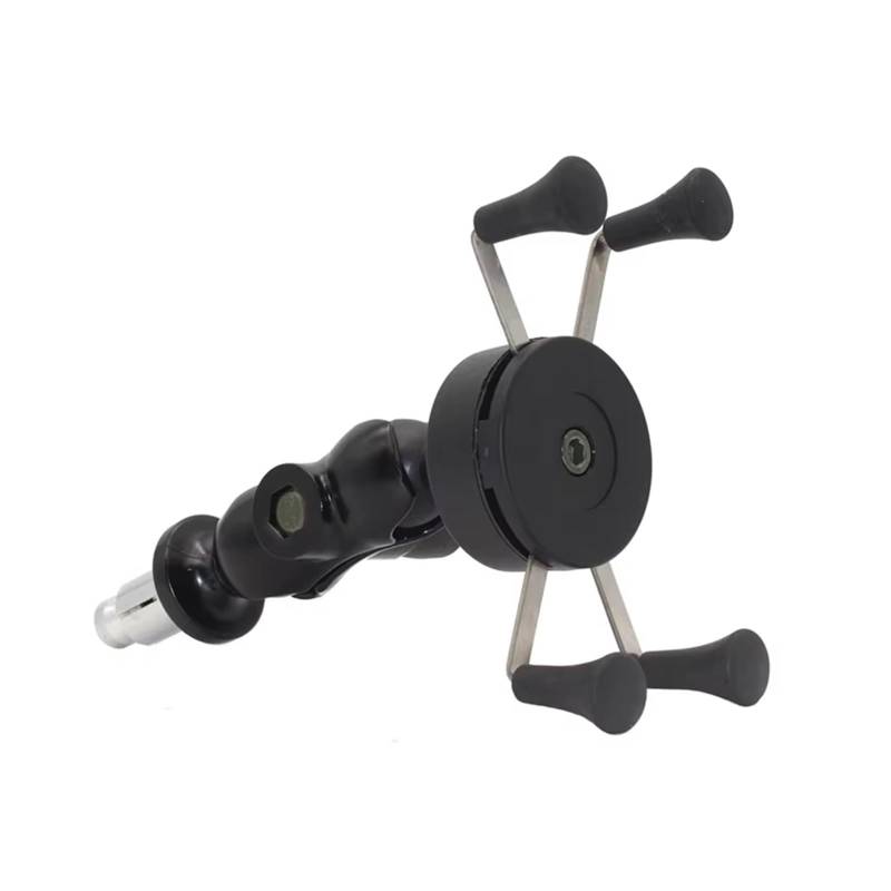 WTXXGQ Motorrad Telefon Halterung Für YZF R6 2006-2017 R1M Motorrad Telefon Halter Gabel Vorbau Halterung GPS Navigation USB Ladegerät Halterung Handy Stehen Fahrrad Handyhalterung(No USB Charger) von WTXXGQ