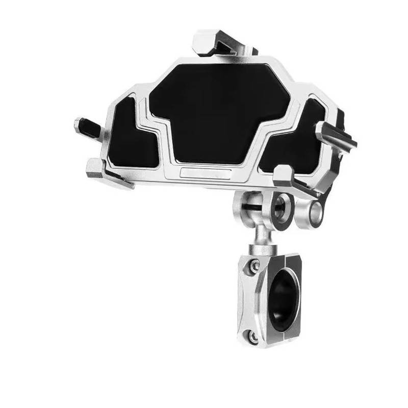 WTXXGQ Motorrad Telefon Halterung Motorrad Stoßfest Navigation Handyhalter Motorrad Stoßdämpfung Aluminiumlegierung 3.0 Schnellladegerät Handyhalter Fahrrad Handyhalterung(C) von WTXXGQ