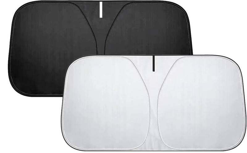Faltbar Reflektierend Sonnenschirm mit UV Shutz für Auto Windschutzscheibe,für Jeep Wrangler JLU 2020-2021. von WTZNB