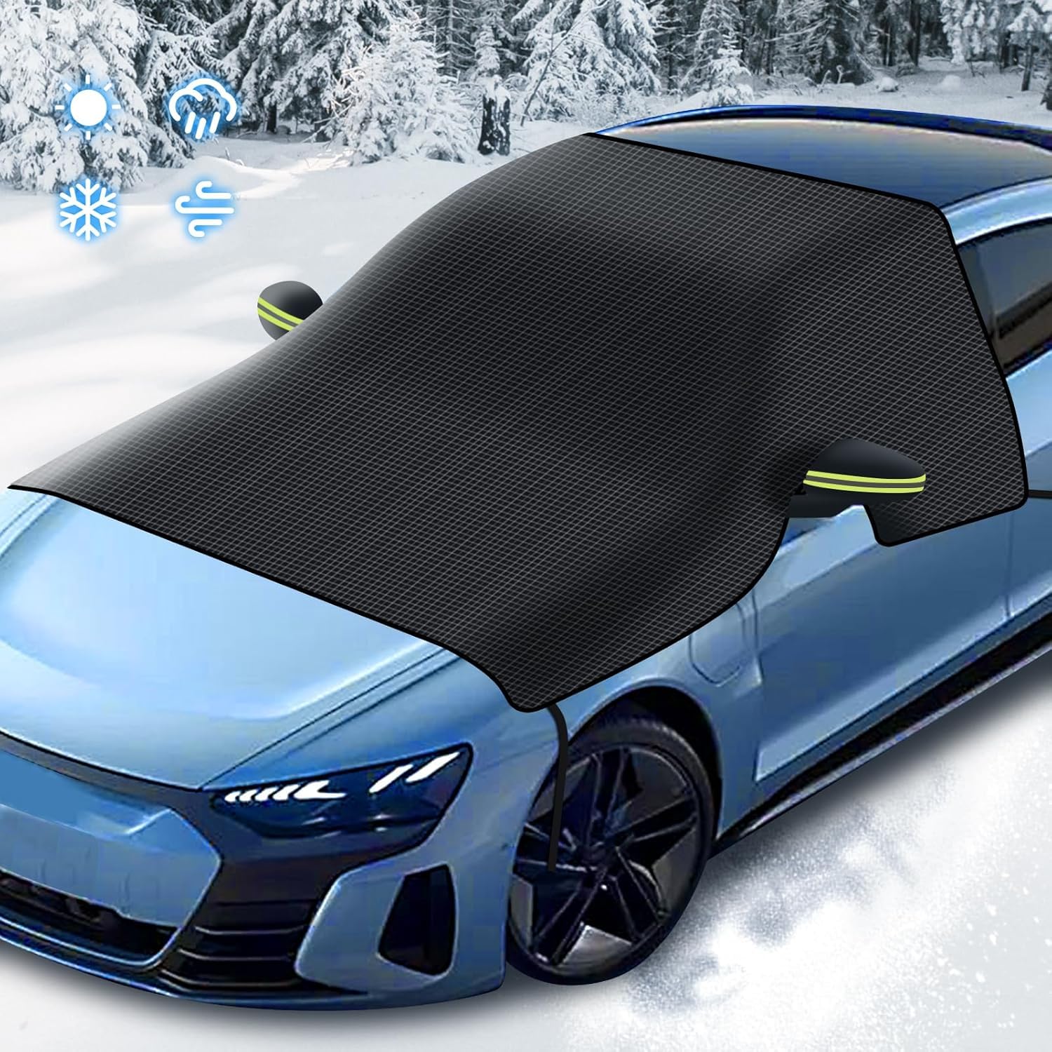 Frontscheibenabdeckung Auto Winter für Opel Crossland X P17 I 2017-2024, Windschutzscheibenabdeckung Auto Abdeckplane Winter Eisschutzfolien für Autos und SUVs Frontscheibenabdeckung Auto Winter für Opel Crossland X P17 I 2017-2024, Windschutzscheibenabdeckung Auto Abdeckplane Winter Eisschutzfolien für Autos und SUVs von WUDIJING
