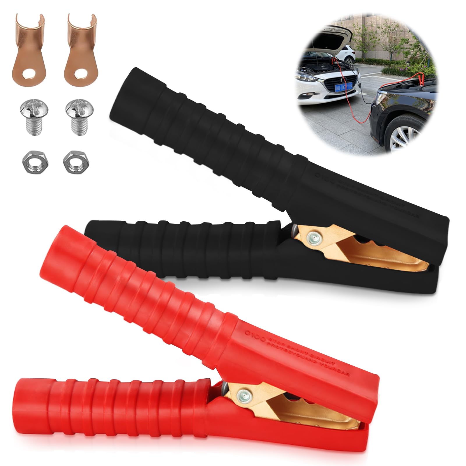Krokodilklemmen, 300A Starthilfekabel Klemmen Batterie Zange Klemmen Auto Krokodilklemmen Autobatterie Krokodilklemme Batterieklemmen Krokodilklemmens Reines Kupfer Krokodilklemmens Autobatterie,2St Krokodilklemmen, 300A Starthilfekabel Klemmen Batterie Zange Klemmen Auto Krokodilklemmen Autobatterie Krokodilklemme Batterieklemmen Krokodilklemmens Reines Kupfer Krokodilklemmens Autobatterie,2St von WUIOWPPIC