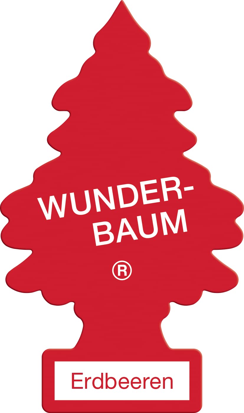 WUNDER-BAUM Auto-Lufterfrischer I Anhänger für langanhaltenden Duft im Auto oder zu Hause I Erdbeeren 1 Stück WUNDER-BAUM Auto-Lufterfrischer I Anhänger für langanhaltenden Duft im Auto oder zu Hause I Erdbeeren 1 Stück von WUNDER-BAUM
