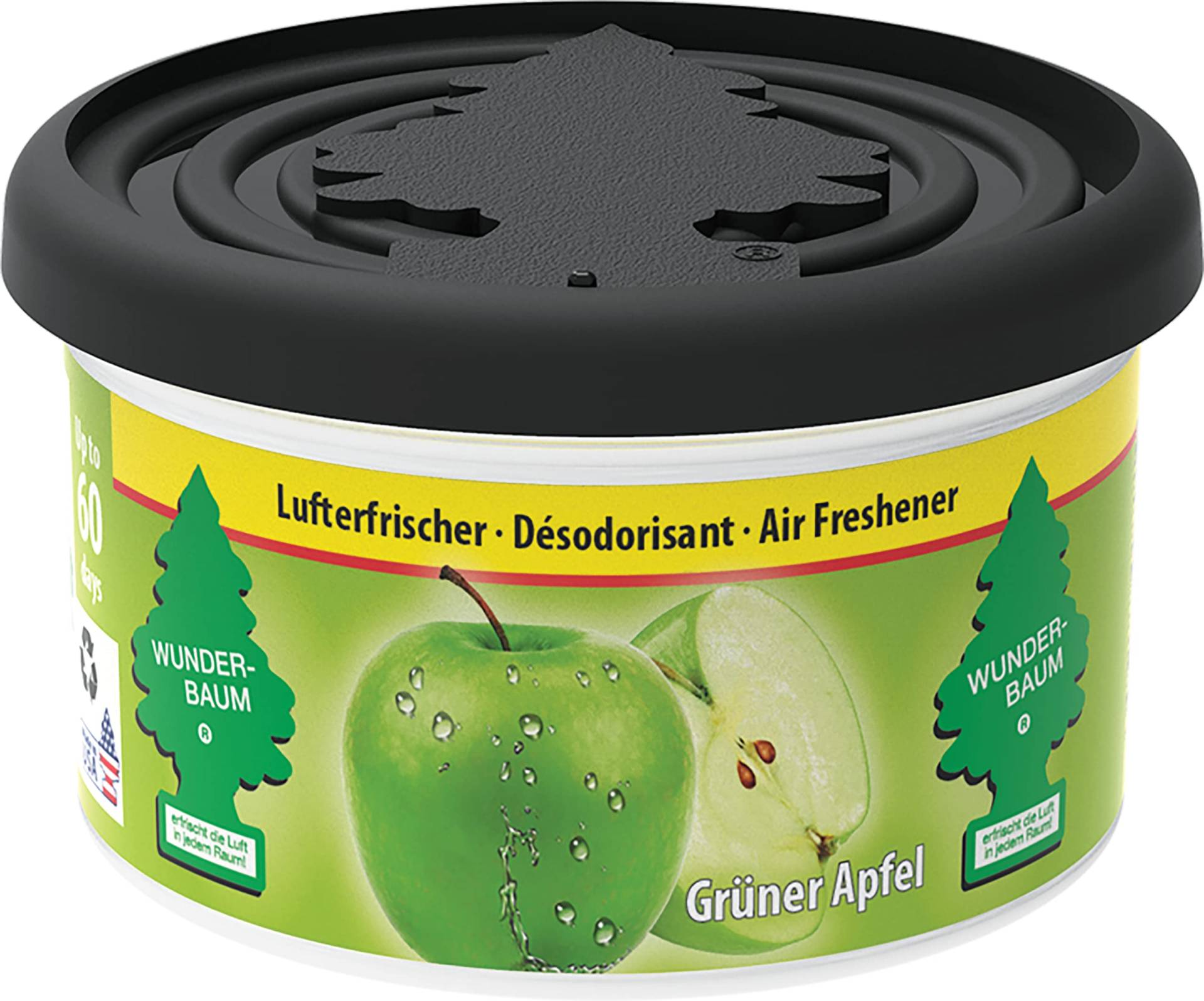 WUNDER-BAUM Duftdose I Langanhaltender Duft im Auto oder zu Hause I Grüner Apfel I 1 Stück WUNDER-BAUM Duftdose I Langanhaltender Duft im Auto oder zu Hause I Grüner Apfel I 1 Stück von WUNDER-BAUM