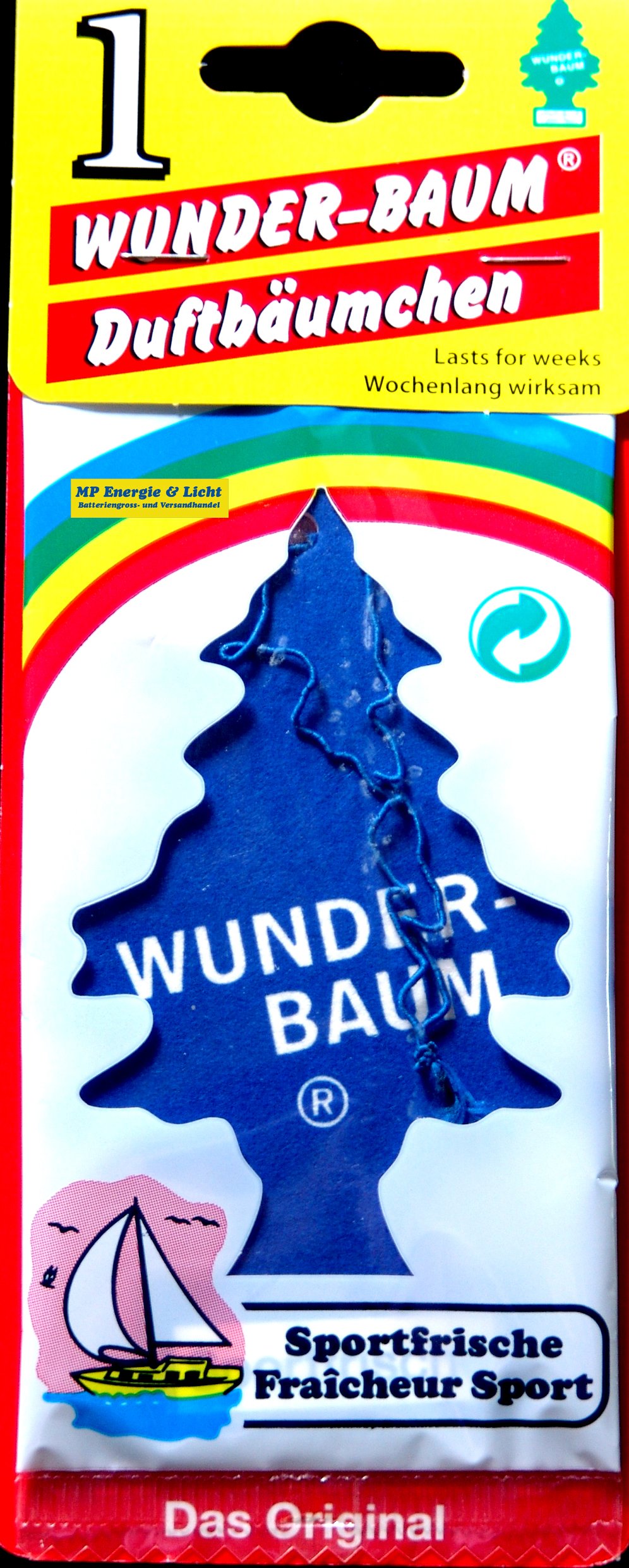 Wunder-Baum Lufterfrischer Duftbaum Sportfrische Wunder-Baum Lufterfrischer Duftbaum Sportfrische von WUNDER-BAUM