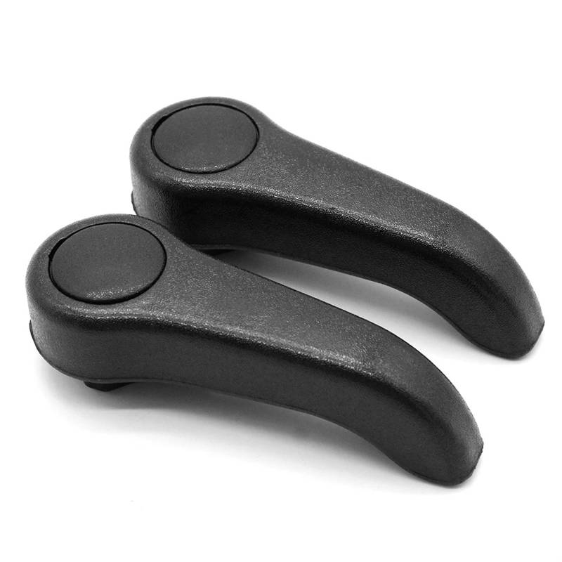 WUPEDI 1/2 Sätze Hebel-Zuggriff Außenteile Persönliches Auto, for Sitzverstellhebel Ersatzzubehör, for Renault, Clio Mk2 Twingo Autositz-Verstellgriff(Black-2pcs) von WUPEDI