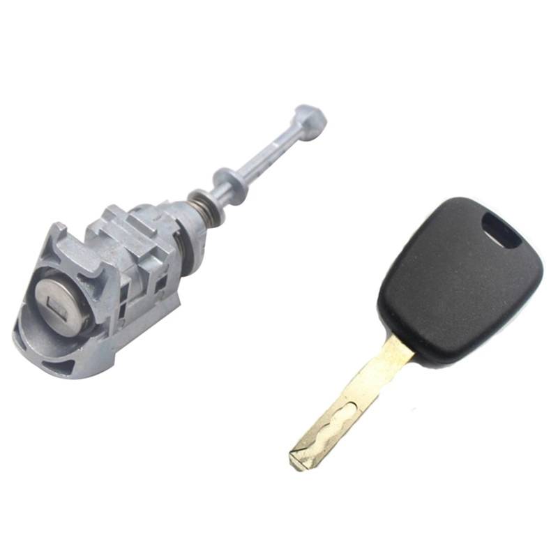 WUPEDI 1 Satz Türschließzylinder vorne Links Autotürschließzylinder mit 1 Schlüssel, for Citroen, C4 2004-2008 Picasso 2006-2008 C-Quatre von WUPEDI
