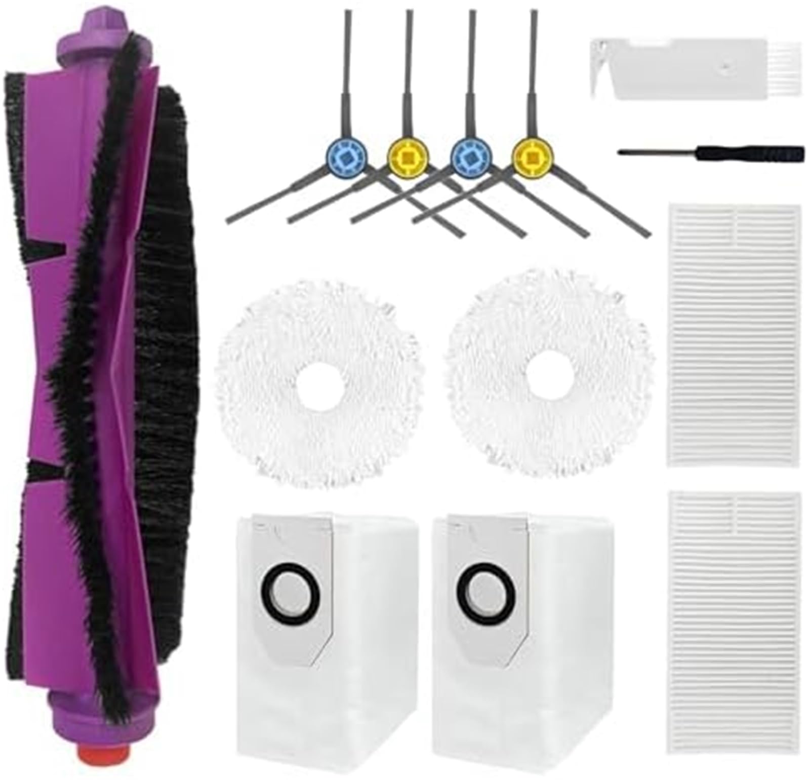 WUPEDI 13-teiliges Ersatzteil for Eureka J12 Ultra Staubsauger, 1 Walzenbürste, 4 Seitenbürsten, 2 Filter, 2 Wischpads, 2 Staubbeutel, 1 Bürste, 1 Schraubendreher Staubsauger-Mopp-Pads WUPEDI 13-teiliges Ersatzteil for Eureka J12 Ultra Staubsauger, 1 Walzenbürste, 4 Seitenbürsten, 2 Filter, 2 Wischpads, 2 Staubbeutel, 1 Bürste, 1 Schraubendreher Staubsauger-Mopp-Pads von WUPEDI