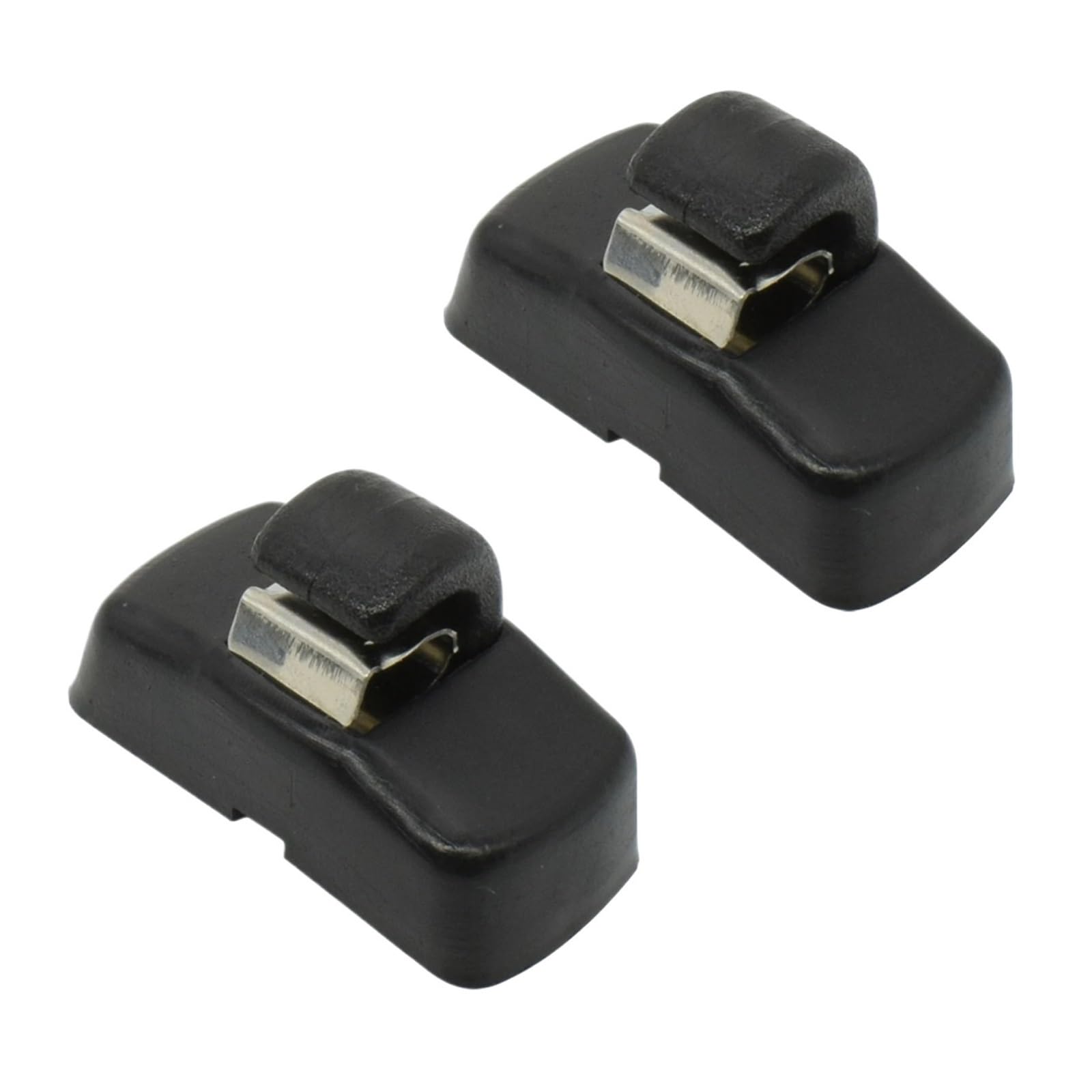 WUPEDI 2 Stück, for Skoda, for Fabia 6Y, for Octavia, for A4 A5 1U 1Z Superb B5 3U 3B0857561B 3B0857563 Auto-Frontsonnenblende Sonnenblende Hakenklammern Halterung Auto-Sonnenblenden-Clip(Black) von WUPEDI
