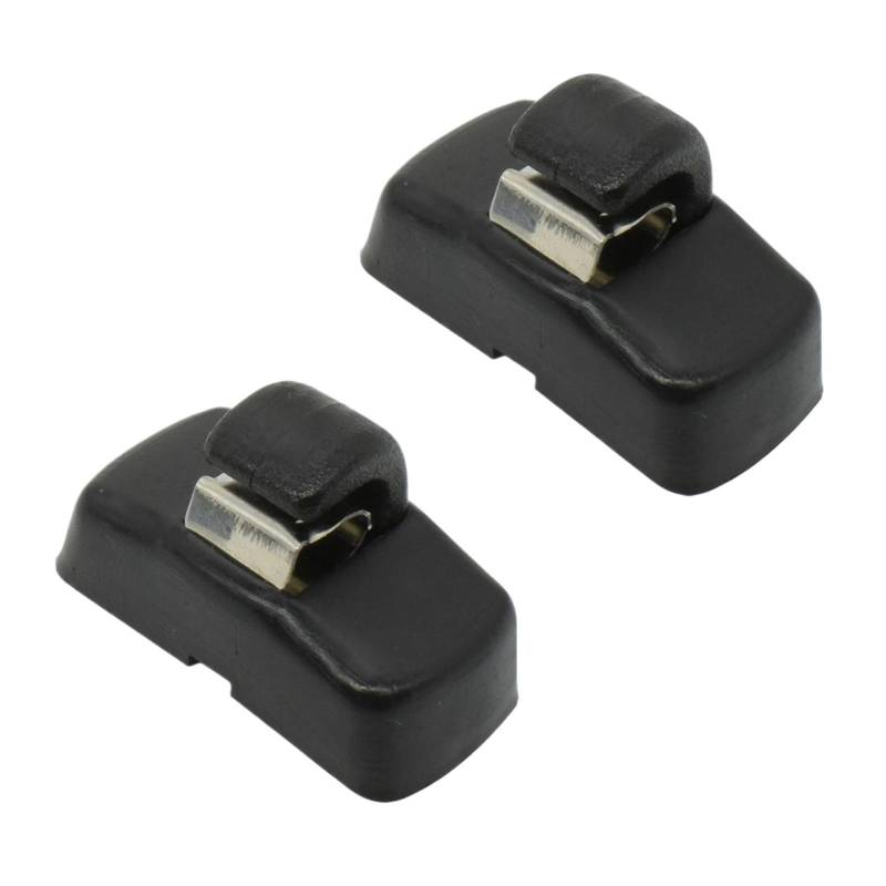 WUPEDI 2 Stück, for Skoda, for Fabia 6Y, for Octavia, for A4 A5 1U 1Z Superb B5 3U 3B0857561B 3B0857563 Auto-Frontsonnenblende Sonnenblende Hakenklammern Halterung Auto-Sonnenblenden-Clip(Black) von WUPEDI
