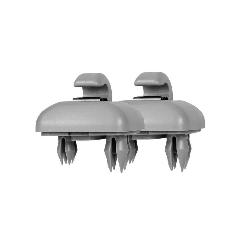 WUPEDI 2 Stück Auto-Sonnenblenden-Clip, graue Innenaufhänger-Haken-Clip-Halterung, for, for A1 A3 S3 A4 S4, for ALLROAD, for A5 S5 Q3 Q5 8U0857562A Grau Auto-Sonnenblenden-Clip(Grey) von WUPEDI