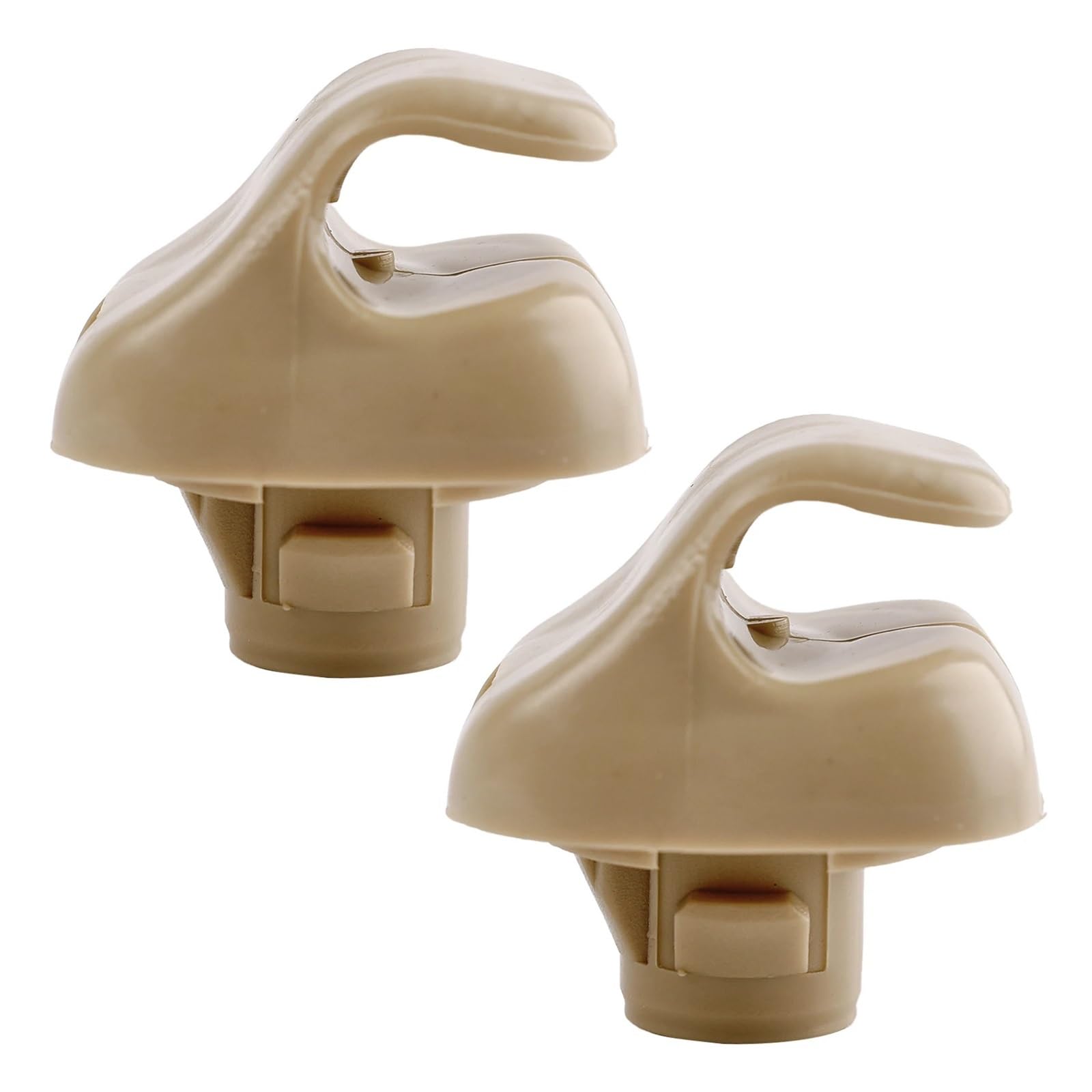 WUPEDI 2 Stück Odyssey, for Civic, SI CR-V Ridgeline Pilot, for Accord, for Element Sonnenblende Haken Clip Halterung Auto Aufhänger Halter 88217S04003ZA Auto-Sonnenblenden-Clip(Beige) von WUPEDI